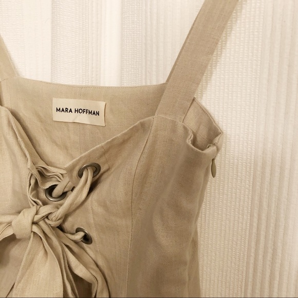 ✖️SOLD✖️Mara Hoffman Tan Midi Dress - Picture 10 of 11